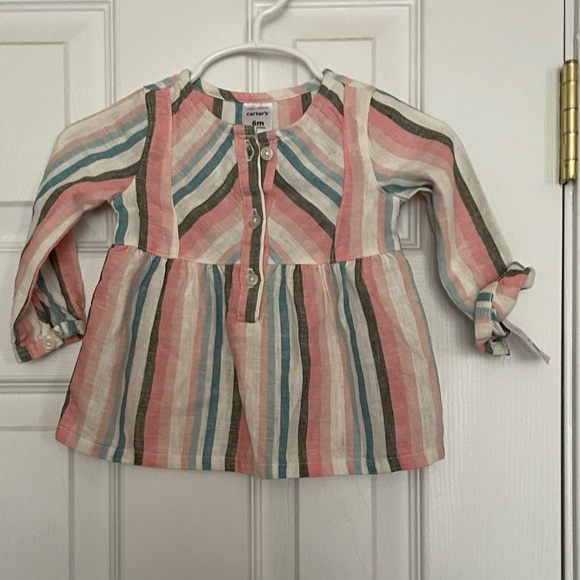 NWT🔖Carter's
Baby👶Girl👧Striped Linen Top & pants👖 Outfit Size 6 Months - Picture 6 of 8